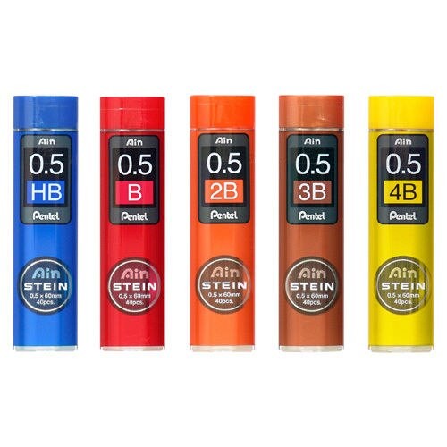 

R3stock Pentel AIN STEIN Mechanical Pencil Lead Refill 0.5mm Isi Pensil Cetek +k: