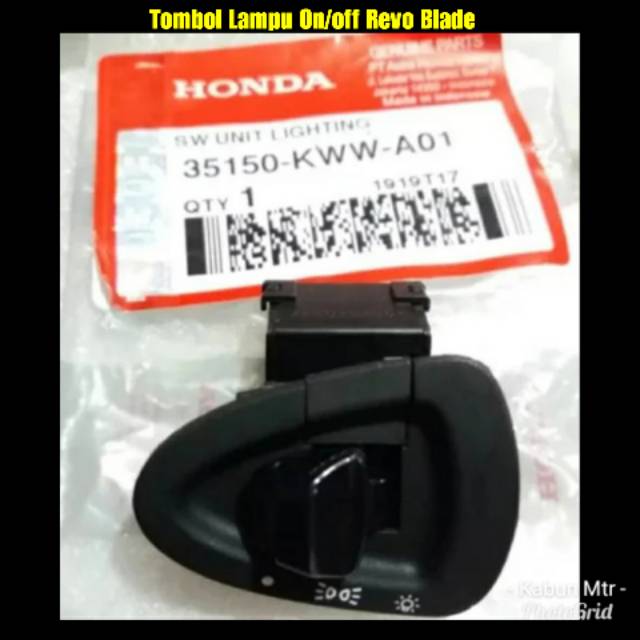 TOMBOL LAMPU ON OFF BLADE REVO ABS BEAT FI SCOOPY