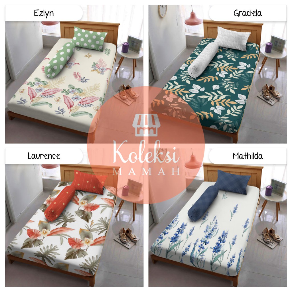 Sprei Kintakun Dluxe 120x200x20 Cm Motif Ezlyn - Graciela - Laurence - Mathilda