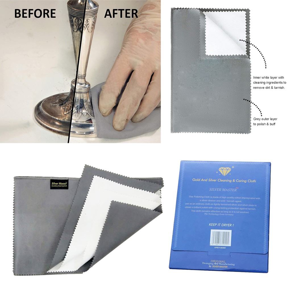 Silver Polishing Cloth / Kain Pembersih Perhiasan 31 cm x 25 cm