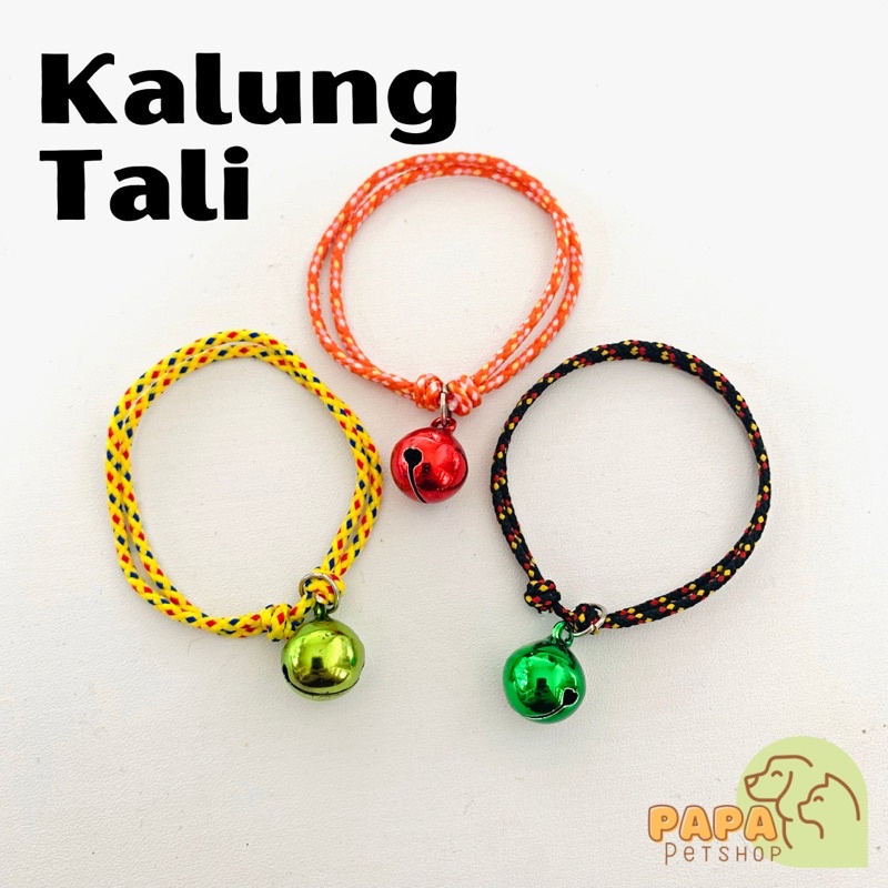 SALE!! Kalung Kucing Tali Murah dengan Lonceng