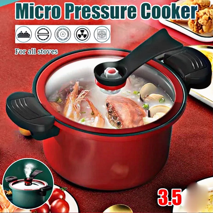 ( BISA COD ) PROMO PANCI PRESTO 3,5 LITER TEFLON VIRAL ANTI LENGKET 24 CM / PRESSURE COOKER POT ANTI LENGKET / PANCI PRESTO TOTIPOTENT / PANCI PRESTO MURAH VIRAL BAGUS / PANCI ANTI LENGKET / PANCI PRESTO MELUNAKKAN DAGING