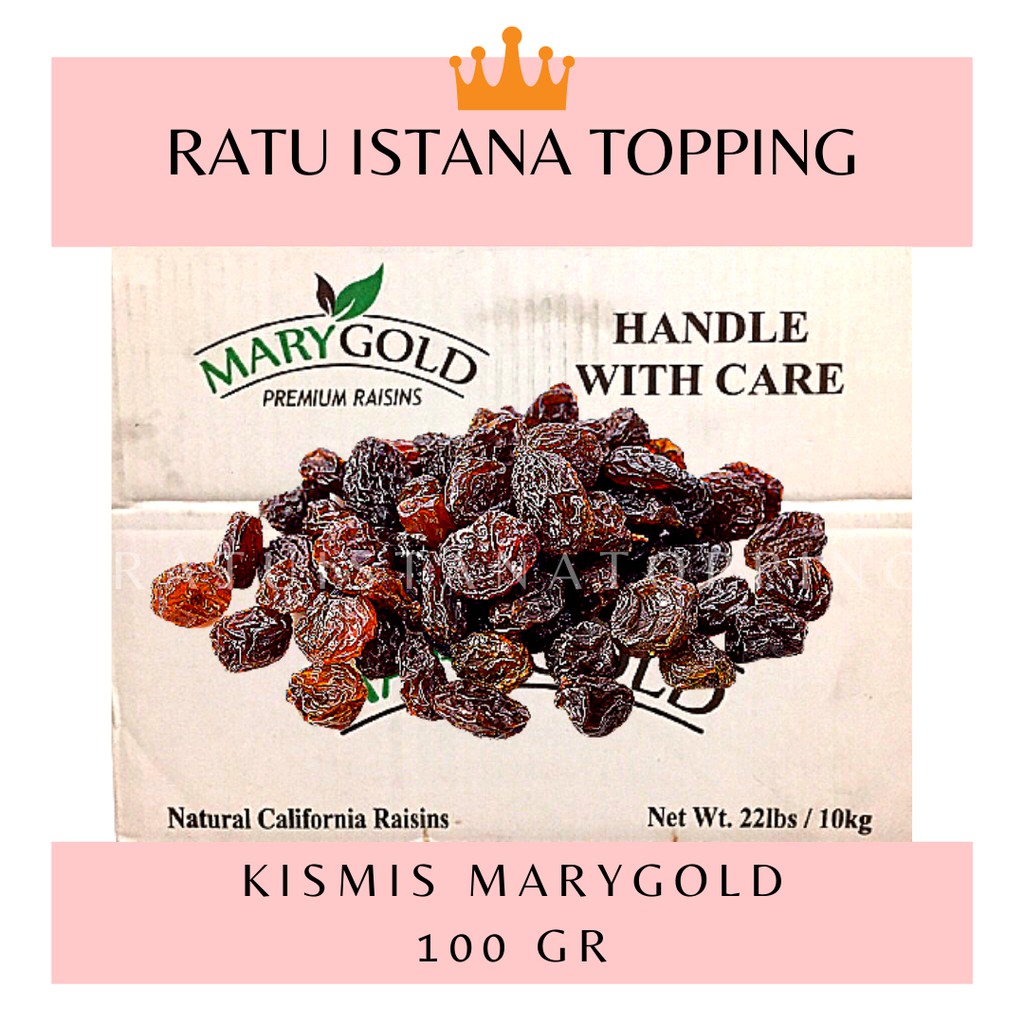 

KISMIS MARYGOLD 100 GR RAISINS KISMIS HITAM DARK RAISINS KISMIS KERING TABUR