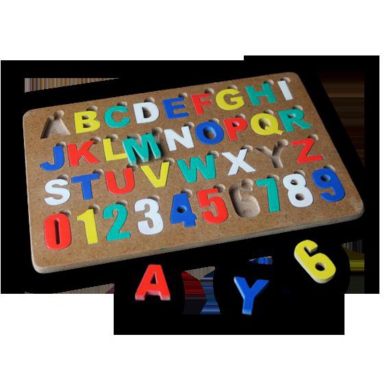 

Mainan Edukasi Anak-Puzzle Alphabet Angka Cat Huruf Besar