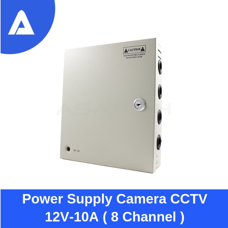 Power Supply CCTV Box 8CH / 8 Channel 12V 10A