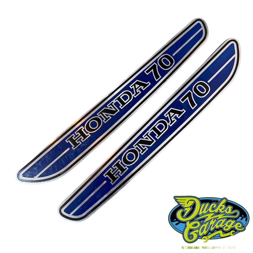 Emblem decal plat tangki tanki honda c70 mk1 mk2 detail original