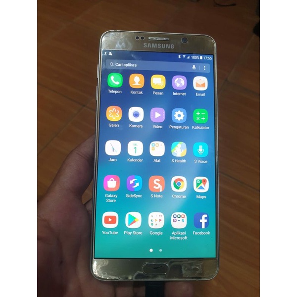 lcd full set samsung note 5  shadow tipis  ori copotan