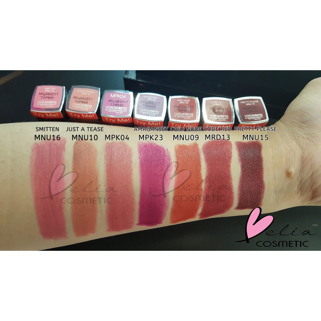 ❤ BELIA ❤ (Part 1) Maybelline Powder Mattes &amp; Creamy Mattes /matte Lipstick ✔️BPOM Ori BIRTHDAY SALE