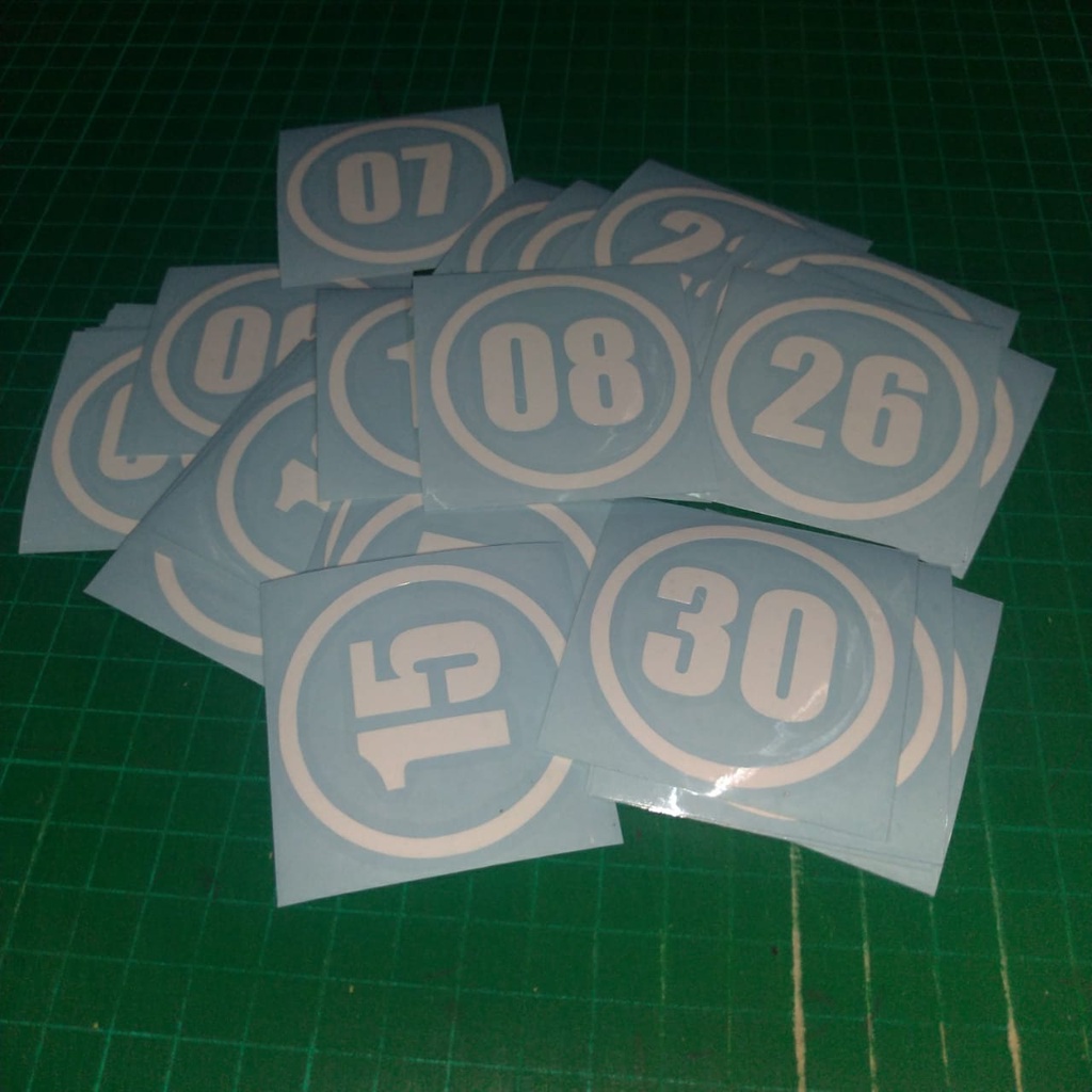 

JUAL STIKER ANGKA BULAT UK DIAMETER 15 CM BAHAN ORACAL GLOSSY