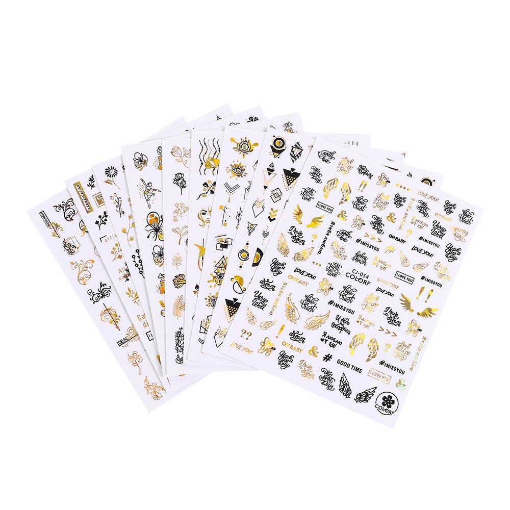 Preva Stiker Kuku New Manicure Tips Daun