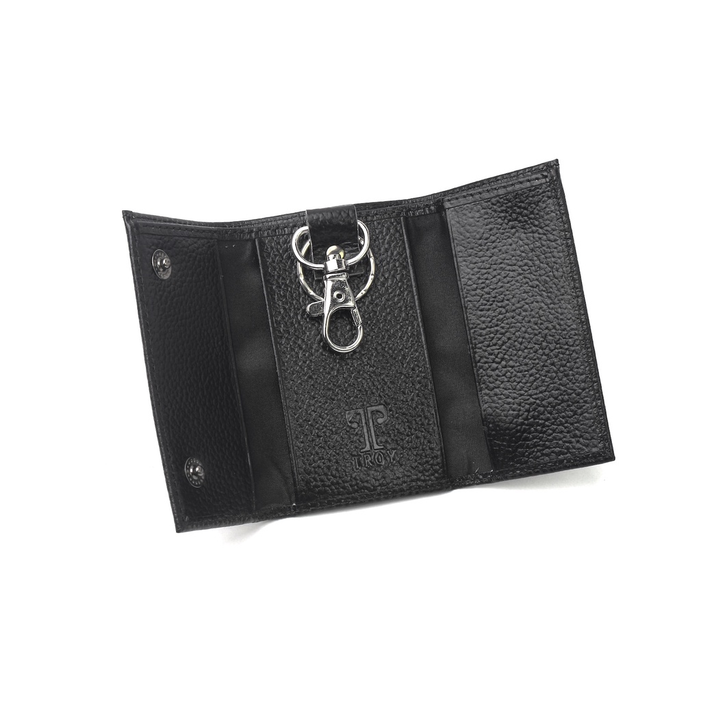 TOKOKOE - Dompet Gantungan Kunci Kulit Motor Mobil STNK Pria Wanita dengan Kotak Troy - Jake