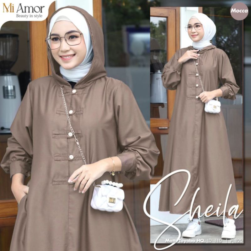 SHEILA ORI REALPICT GAMISPOLOS GAMIS HOODIE DRESS HOODIE