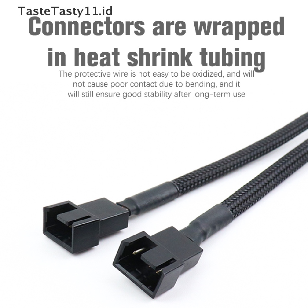 【TasteTasty】 4 Pin Y Splitter Cable 4 Pin PWM Female to 3/4 Pin Motherboard CPU Fan .