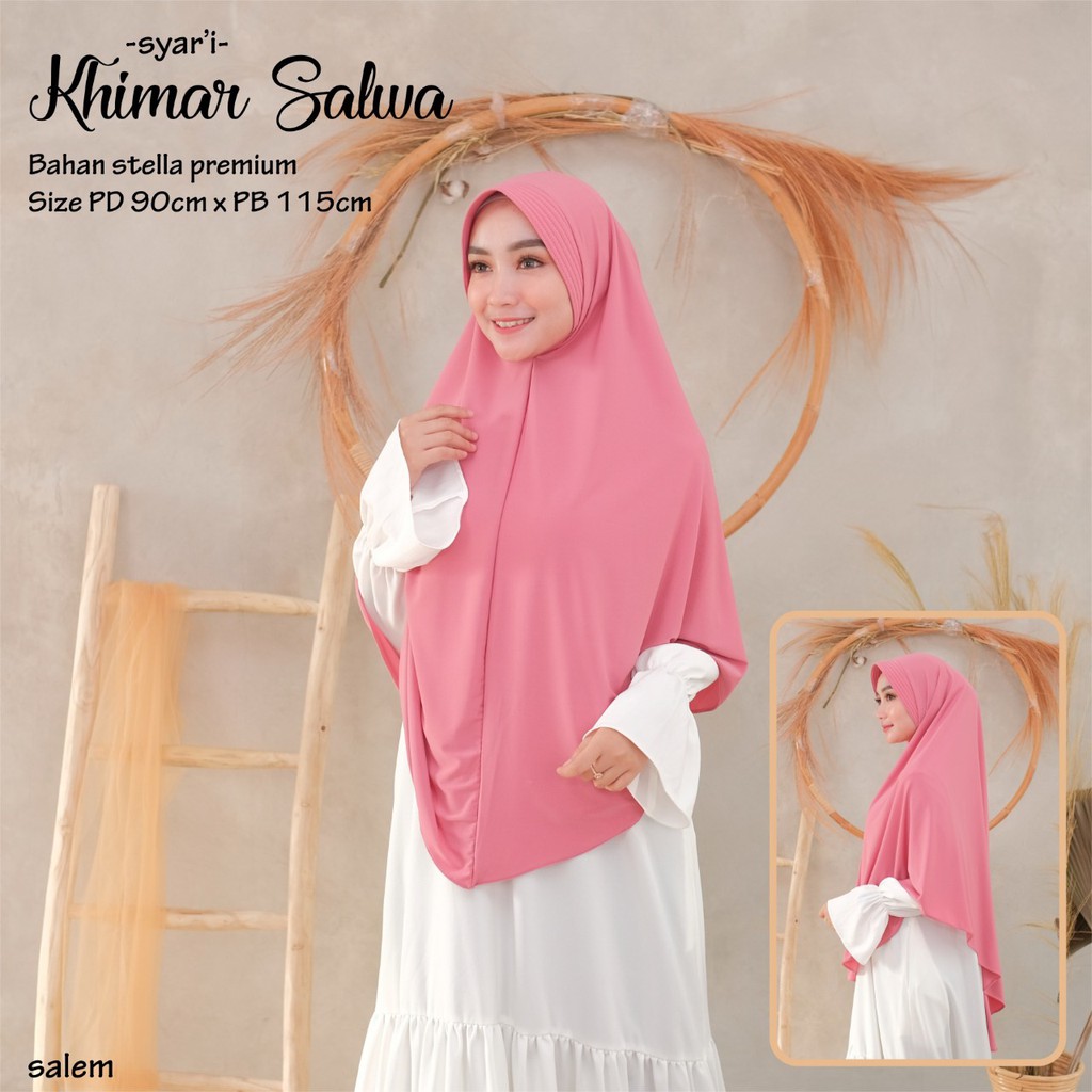 Khimar Dewasa Salwa by Dianhijab.id - Bahan Stella Premium Jilbab Syari Dewasa Adem Nyaman Dipakai Bisa COD