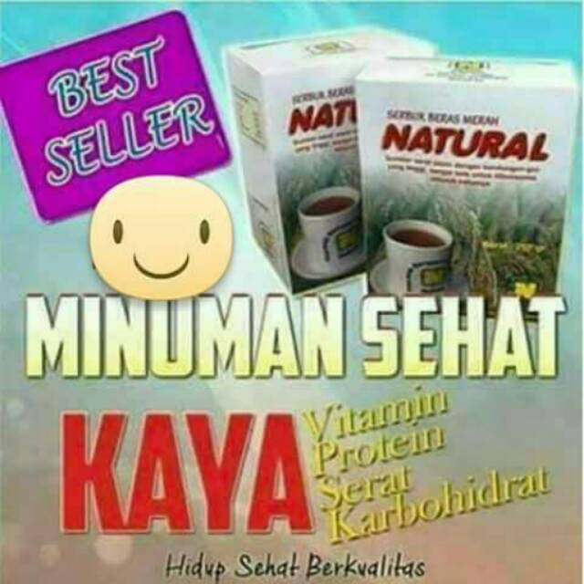 

Serbuk beras merah natural