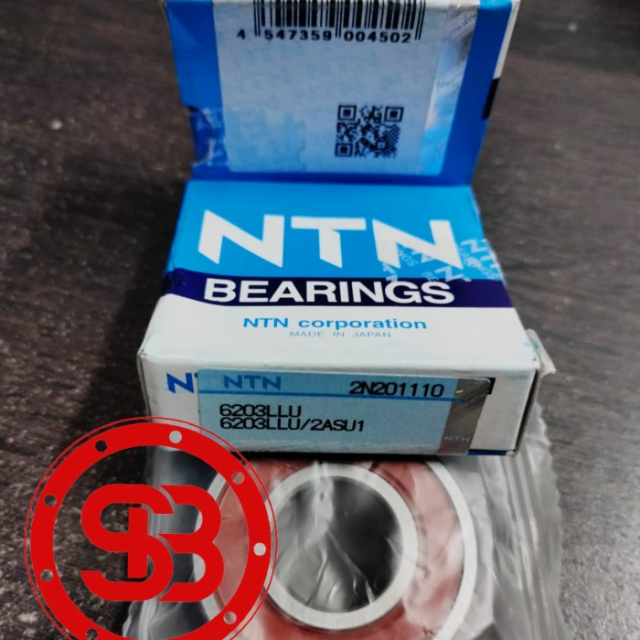 Bearing 6203 2RS NTN / LLU / 6203 2RS C3 NTN JAPAN ORIGINAL