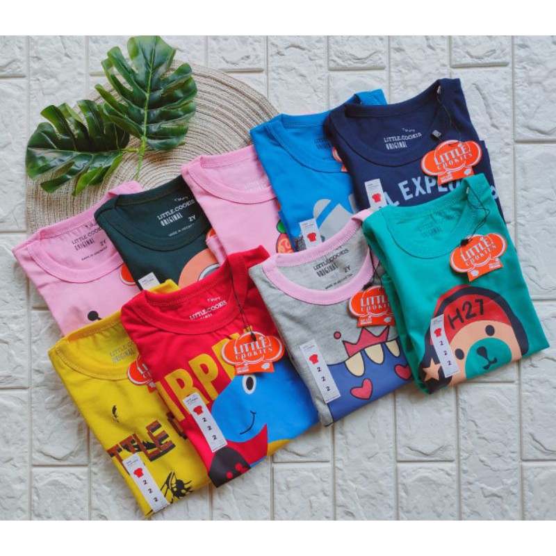 kaos anak perempuan little cookies