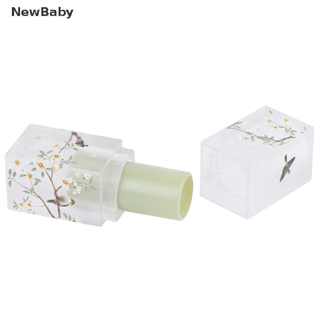 Newbaby 1pc Tabung Kosong Bentuk Persegi Untuk Lip Balm / Lipstick DIY