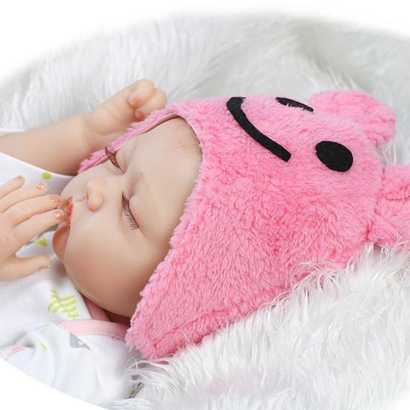 Mary 1set Anak Perempuan Untuk Boneka 55cm Pink Pakaian Anak Perempuan Mainan Kostum Bayi Newborn Mainan Topi Ni