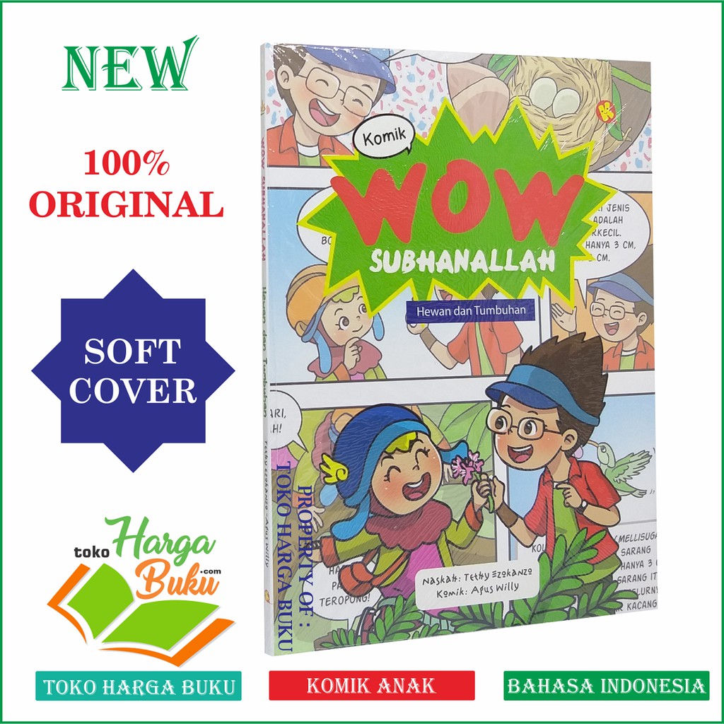 Komik Wow Subhanallah Hewan dan Tumbuhan - Penerbit Alkautsar Kids