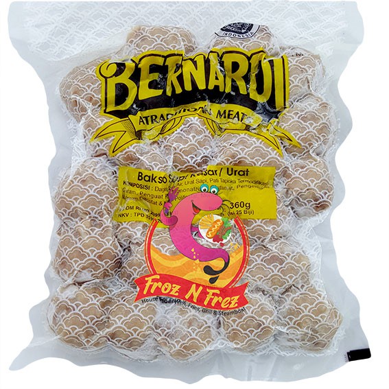 

BERNARDI Bakso Sapi Kasar 360 Gram (25 Pcs)