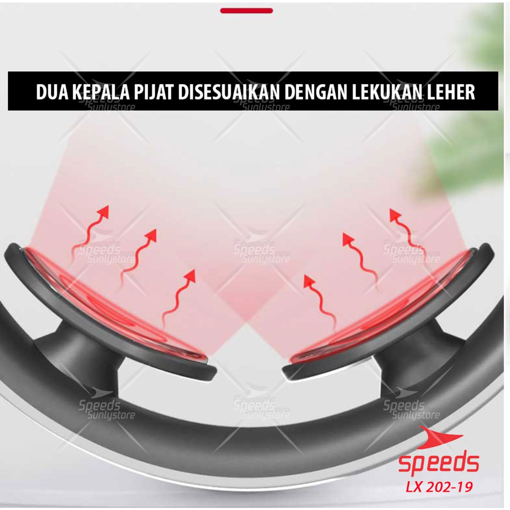 SPEEDS Alat Pijat Leher Alat Pijat Elektrik Cervical Vertebra Terapi Leher 202-19