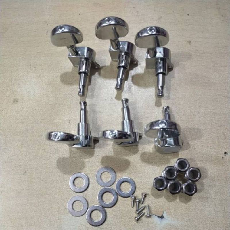 Dryer gitar / gitar tuning peg machines 6 pc 3L - 3R