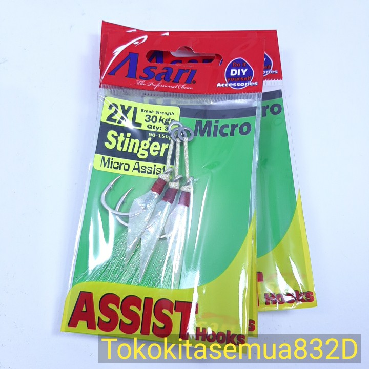 Mata Kail Pancing Assist Jig Ukuran 2XL spek ID0832D