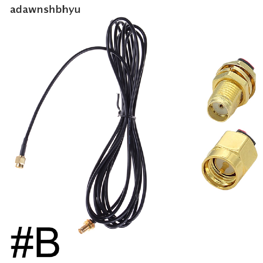 Adawnshbhyu 10M SMA Male to Female Adapter Plug Connector Kuncir Kabel Ekstensi Coaxial