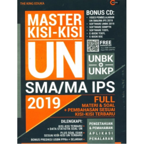 Master Kisi-Kisi UN SMA IPS 2019 Bonus CD Cmedia