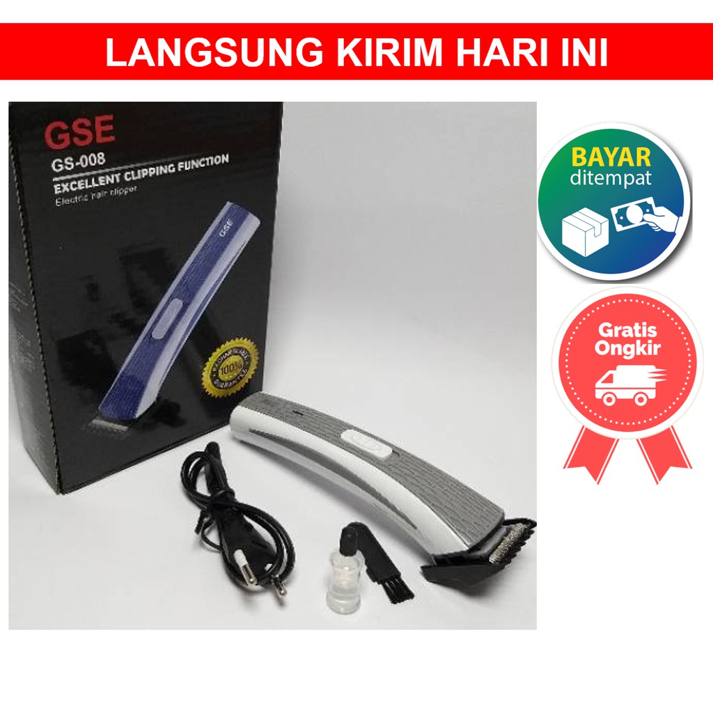 Alat Mesin Potong Pangkas Cukur Rambut Bayi Baby Anak GSE 009 GSE-009 GSE009 Clipper Hair CHARGER