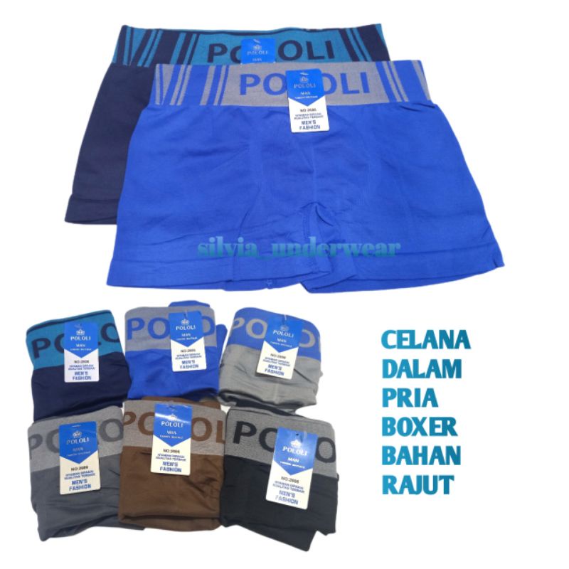 CD BOXER DEWASA , BOXER PRIA,CELANA DALAM RAJUT POLOLI