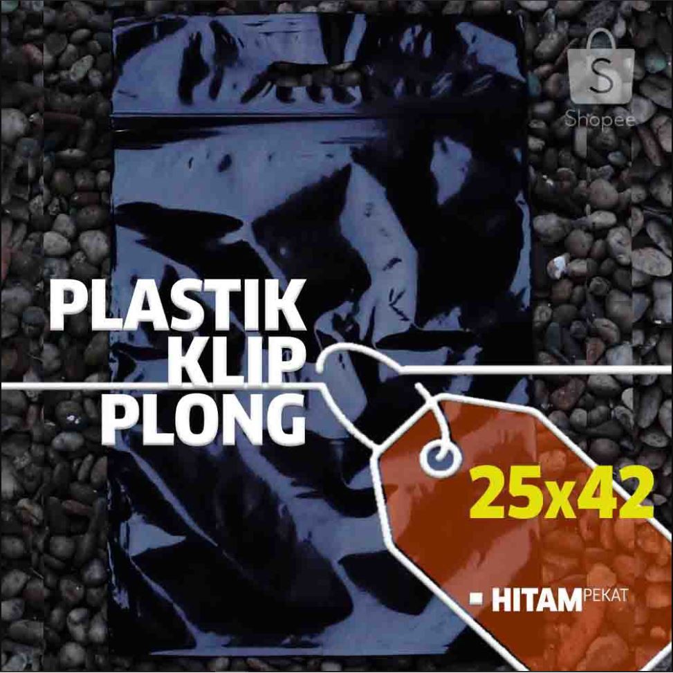 Plastik klip pond ziplock Plong  25x42 (35+7) packing baju jaket hoodie gamis tebal