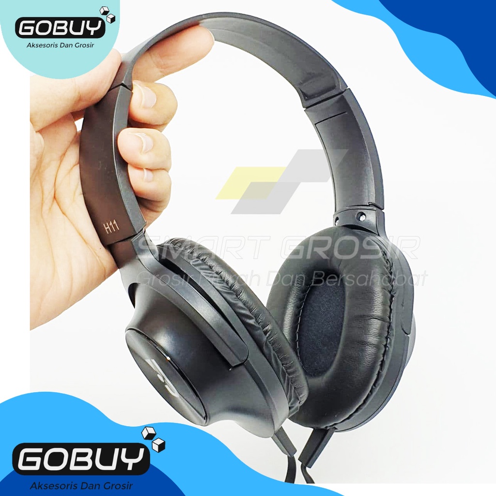 Headphone Kabel H11 Gaming Headset Hetset Henset Hedset Bando PUBG GOBUY