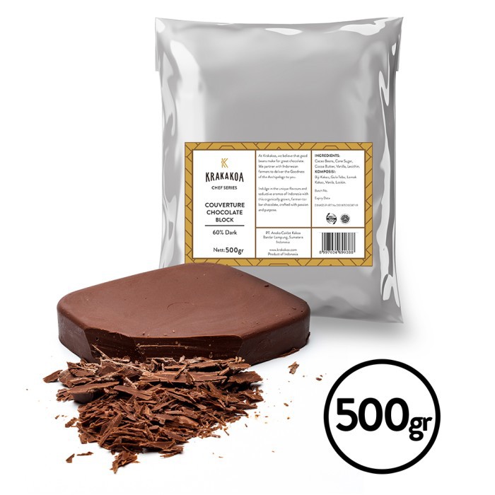 

Promo Terbatas - 60% Dark Chocolate Couverture - 500Gr