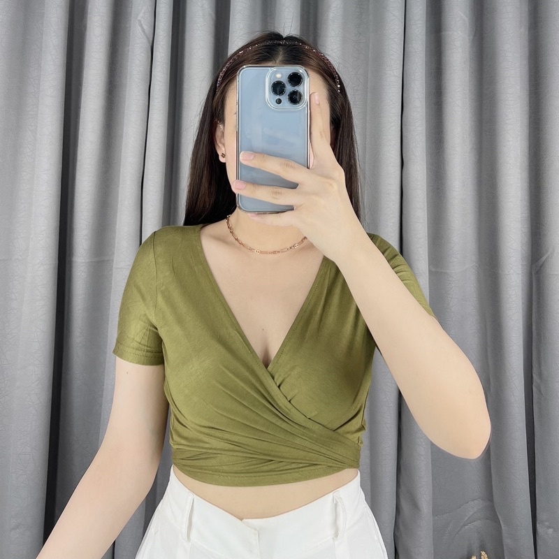 Multy look crop top 113  Grosir @25 | Crop top cross | crop top silang