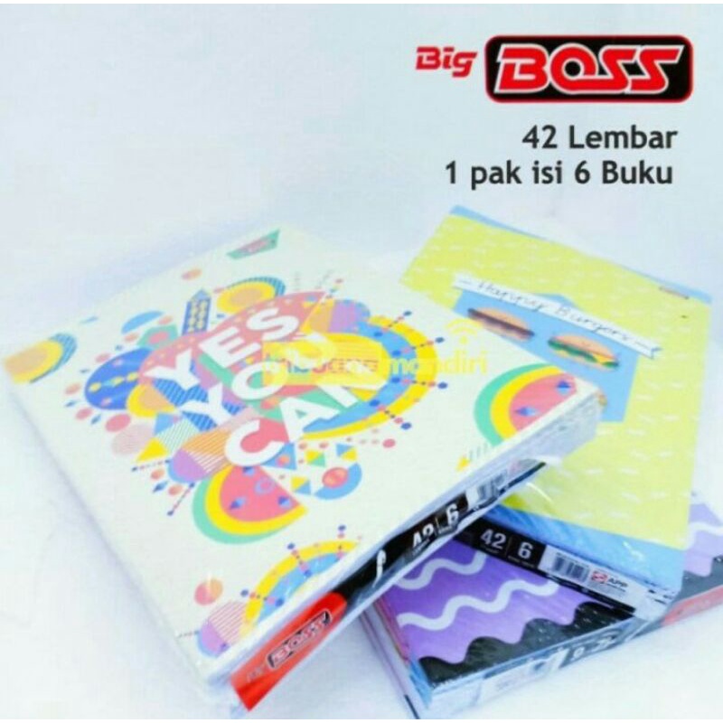

Buku Tulis Big Boss 42 Lembar (6 Buku)