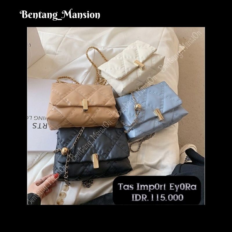 TAS SELEMPANG WANITA IMPORT BATAM TAS SLINGBAG KANTOR KONDANGAN KEKINIAN