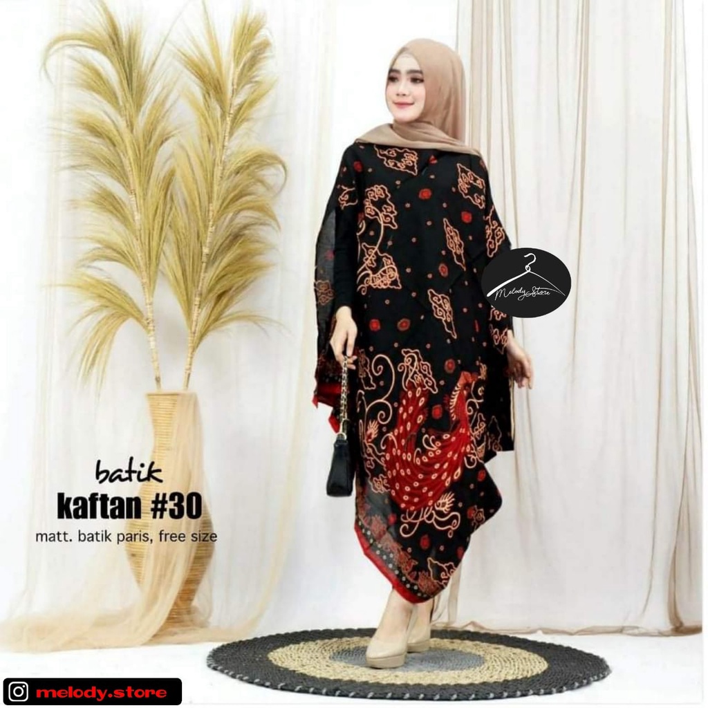 Baju Batik Kaftan Wanita Mega Mendung