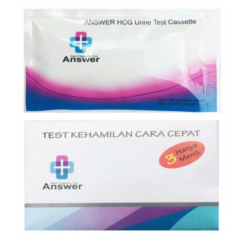 Test Hamil Device HCG Answer / Tespek Kehamilan Cassette Original Cepat dan Akurat