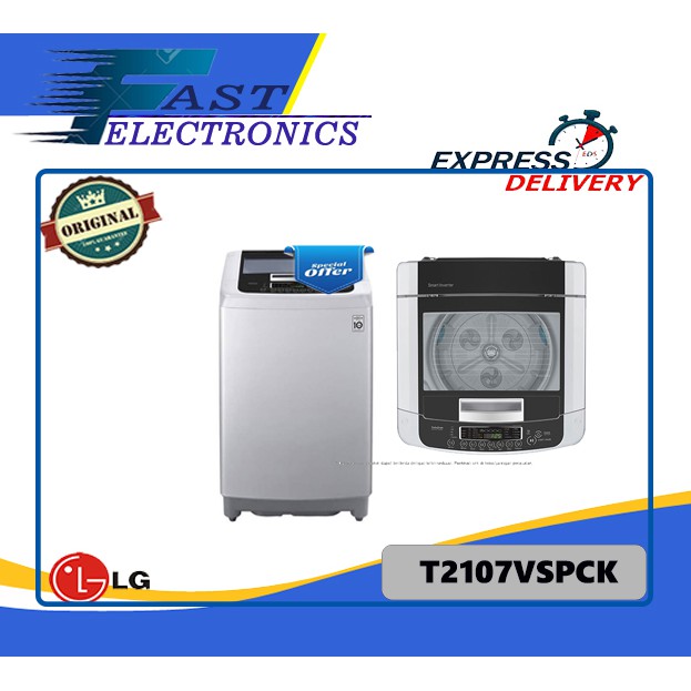 LG T2107VSPCK MESIN CUCI TOP LOADING WASHER T2107 2107VSPCK