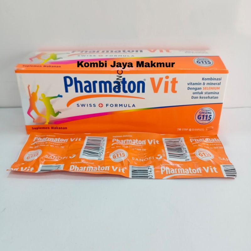 Pharmaton Vit, kombinasi vit & mineral /strip @5kaplet