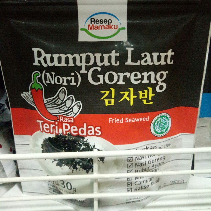 

MAMAKU NORI TERI PEDAS 30gd x 20 rumput laut goreng