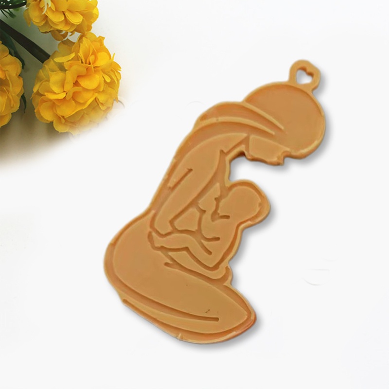 SIY  Epoxy Resin Mold Glossy Breastfeeding Mother Keychain Silicone Mould DIY Crafts Polymer Jewelry Necklace Making Tool