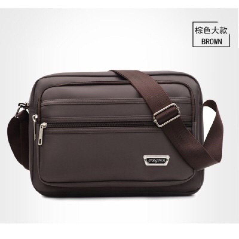 Tas Selempang Pria Waistbag pria Kapasitas Besar Multilayer Tahan Air