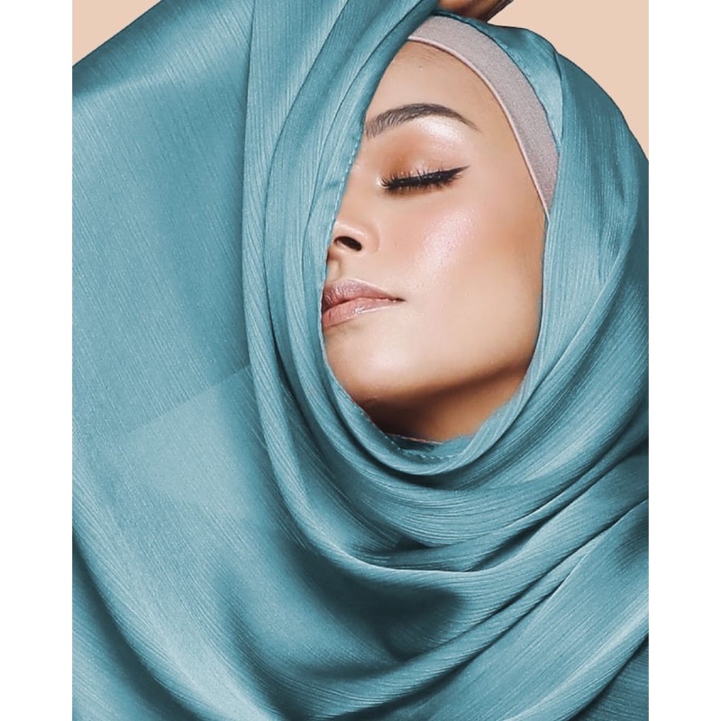 Pashmina Credenza Silk Premium / Pleated Shawl / Hijab Pashmina Panjang