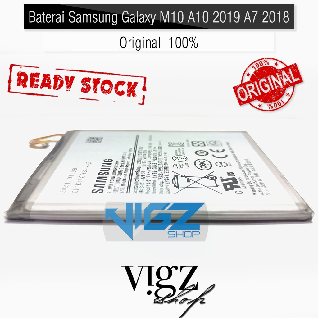 Baterai Samsung Galaxy A7 2018 M10 A10 2019 EB-BA750 Original 100%