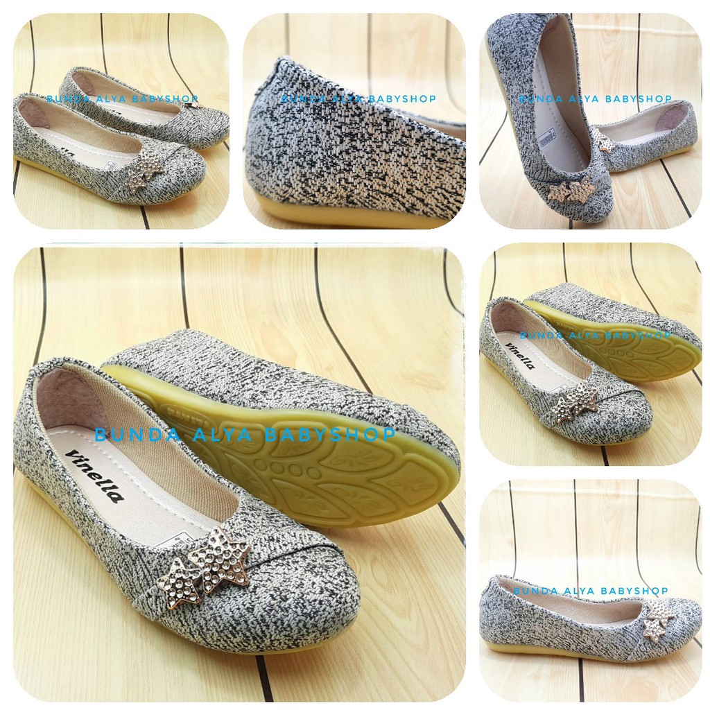 Sepatu Anak Perempuan Usia 4 5 Tahun KREM Slip On Sepatu Pesta Anak Cewek Casual Size 28 29 SALE