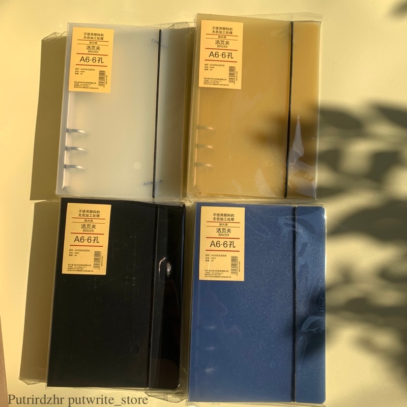 Binder A6 6 ring hard cover B5 A5 A6 A7