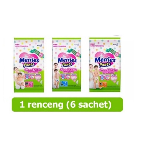 POPOK MERRIES L / 1 RENCENG ISI 6